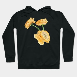 Yellow Peonies Hoodie